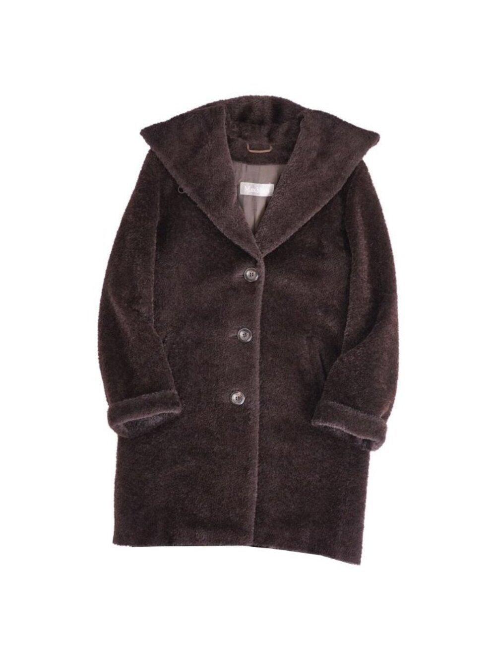 Max Mara Coat Long Shaggy Alpaca